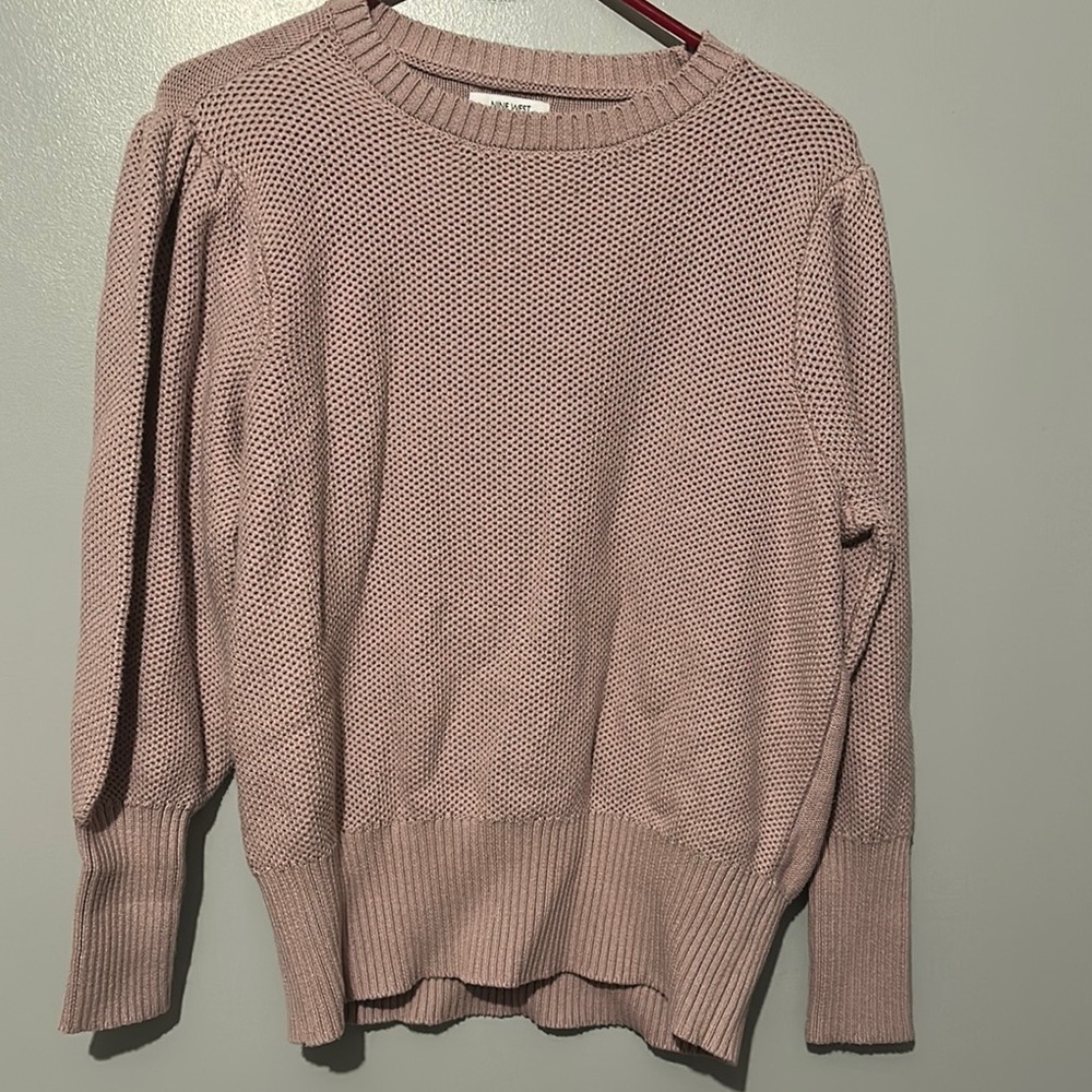 NINE WEST size 2X Women's Pink Sweater